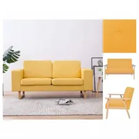 VidaXL 2-Sitzer Sofa Stoff Gelb