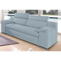 Sit&more 3-Sitzer »Andiamo«, inklusive Kopfteilverstellung blau