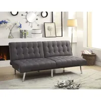 Atlantic Home Collection Schlafsofa, Stoff, Grau