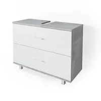Vicco Ilias 80 x 60,8 x 33 cm beton/weiß