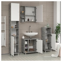 Vicco Waschbeckenunterschrank Fynn Beton/Weiß 60 x 54 cm