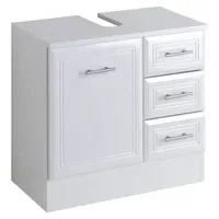 WELLTIME Waschbeckenunterschrank WELLTIME "Neapel", weiß, B:60cm H:56cm T:35cm, Holzwerkstoff,