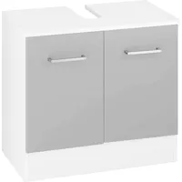 WELLTIME Waschbeckenunterschrank WELLTIME "Ribera", grau (weiß, grau), B:60cm H:54cm