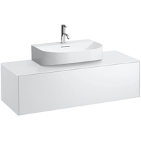 Laufen Sonar Schubladenelement/Sideboard H4054510341701 117,5x34x45,5cm, Ausschnitt Mitte, Weiß matt