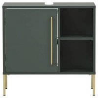 Schildmeyer Kent Waschbeckenunterschrank 151133, waldgrün/Gold, 65,3 x 33,1 x