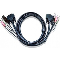 ATEN 2L-7D03UD: USB-DVI Dual Link), USB, DVI-D Tastatur/Video/Maus KVM-Kabel
