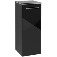 Villeroy & Boch Avento Seitenschrank A89500B3 35x89,2x37cm, Crystal Black,