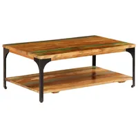 VidaXL Couchtisch mit Ablage 100x60x35 cm Altholz Massiv