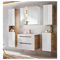 Lomadox LUTON-56 5-tlg. Hochglanz Weiß