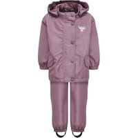 Hummel hmlREVA Mini wasserdichter Baby-Regenanzug dusky orchid 98