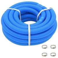 VidaXL Poolschlauch mit Klammern Blau 38 mm 12 m