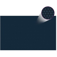 VidaXL Treibende Pool-Solarplane PE 260x160 cm Schwarz und Blau
