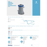BESTWAY Flowclear Filterpumpe 2.006 L/h
