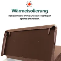 Canadian Spa Isolierabdeckung braun 223 x 223 cm universell