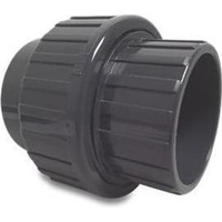 BEVO Mega Verschraubung 40 mm Klebemuffe 16bar Grau