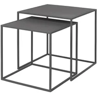 BLOMUS Beistelltisch Fera 2tlg. Stahl Grau