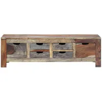 VidaXL Couchtisch Grau 100x50x30 cm Massivholz