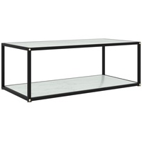 VidaXL Couchtisch Weiß 100x50x35 cm Hartglas