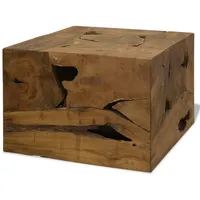 VidaXL Couchtisch 50x50x35 cm Teakholz Braun