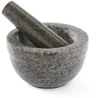 Rösle Granitmörser mit Stößel 14 x 8 cm Grau
