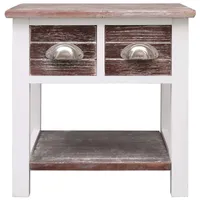 VidaXL Beistelltisch Braun 40x40x40 cm Paulownia Holz