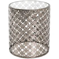 Haku-Möbel Beistelltisch 18254 Glas bronze 38 x 45 x