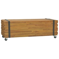 VidaXL Couchtisch Erosion Teak Massivholz 110x35x38 cm