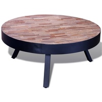 VidaXL Couchtisch Rund Altholz Teak