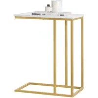 SoBuy Gold Beistelltisch 48 x 61 x 30 cm