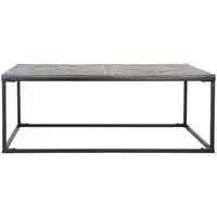 WOMO-DESIGN Couchtisch Schwarz, Holz, 46x120x60 cm Wohnzimmer, Wohnzimmertische, Couchtische