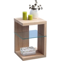 M2 Kollektion Beistelltisch Domingo Holzoptik Braun Eiche Sonoma