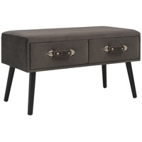 VidaXL Couchtisch Grau 80x40x46 cm Samt