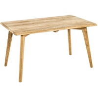 Haku-Möbel Couchtisch Eiche Massivholz 80 x 45 x 50cm,