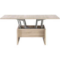 Forte BELEMIR Couchtisch, Holzwerkstoff, Sonoma Eiche, 80 x 47