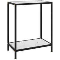 VidaXL Konsolentisch Weiß 60x35x75 cm Hartglas