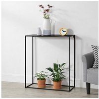 [en.casa]® en.casa Konsolentisch, »Benimaclet« 92x80x32 cm kratzfest Metall, Schwarz