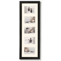 Walther design Bilderrahmen schwarz 5X 10x15 cm Galerie mit