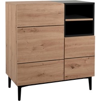 Finori Kommode Nola 01 A Kommode/ArtisanOak/Schwarz