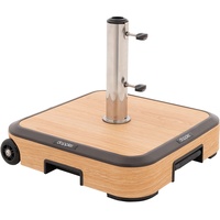 Doppler Alu Wood Trolley Betonplatte 56x56cm Sonnenschirmständer (85897AWGT)