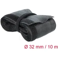 DeLock 19059 19059 Geflechtschlauch Schwarz Polyester 10m 20mm (max)