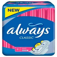 Always Max, Classic Long Plus Einlagen, (9er Pack)