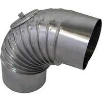 Bertrams Alu Bogen 14BG90-130KV 90°, Ø 130 x 1