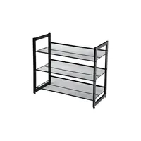 Songmics Schuhregal 74 x 62,8 x 30,7 cm schwarz