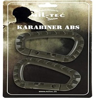 Mil-Tec Karabiner Abs-15921001 Karabiner Abs Oliv One Size