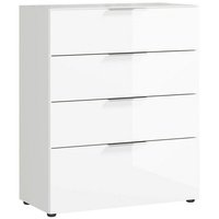 Germania Kommode Oakland, 3695-84 weiß,glas 83,0 x 42,0 x