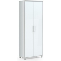 VOSS MÖBEL Garderobenschrank Santina Glas Weiß