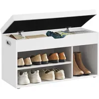 VASAGLE Schuhbank 30 x 44 x 80 cm weiß