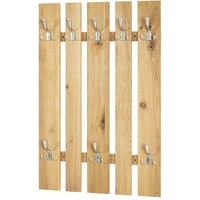 Haku-Möbel HAKU Möbel Wandgarderobe 15617 braun Holz 8 Haken