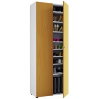 VCM Schuhschrank »Vandol l, mit Türen 9 Fächer, Weiß/Buche