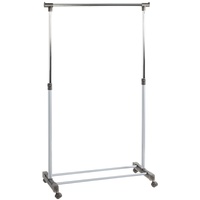 Haku-Möbel HAKU Rollgarderobe Rubi Stahl Grau Alu